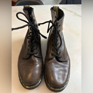 Dr Martens 1460 Vintage 90s Made in England 8-Eye Brown Leather Boots